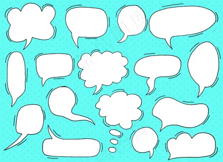 聊天盒设计插图，独立于背景