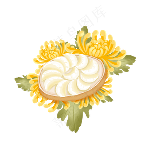 手绘节气立冬饺子