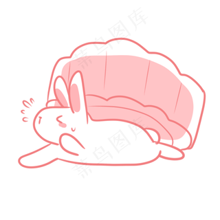 玉兔和樱桃冰皮月饼