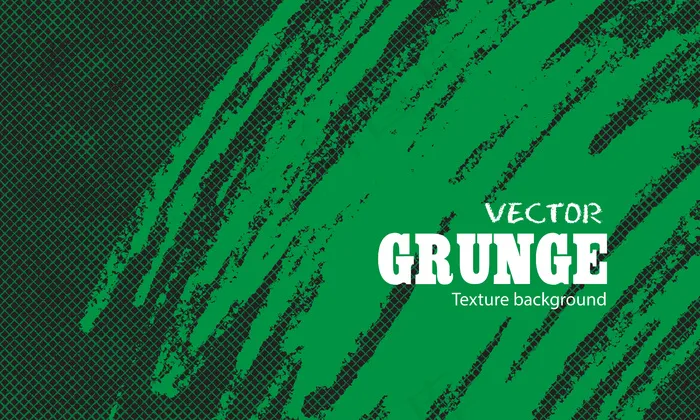 绿色手绘画笔，背景为grunge neteps,ai矢量模版下载