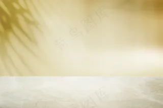 素色黄墙产品背景