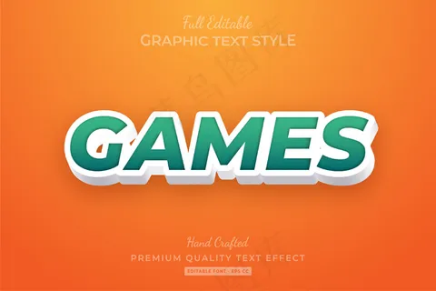 游戏可编辑自定义文本样式效果溢价