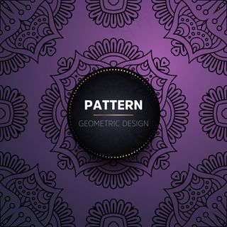 豪华装饰曼荼罗设计背景