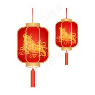 2021春节牛年新年牛灯笼