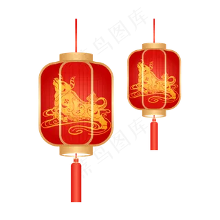 2021春节牛年新年牛灯笼