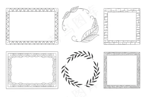 临摹空间装饰框手绘系列