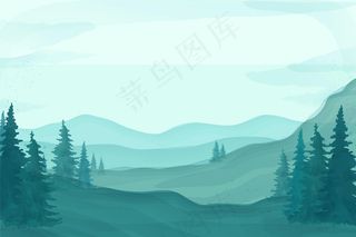 手绘自然背景