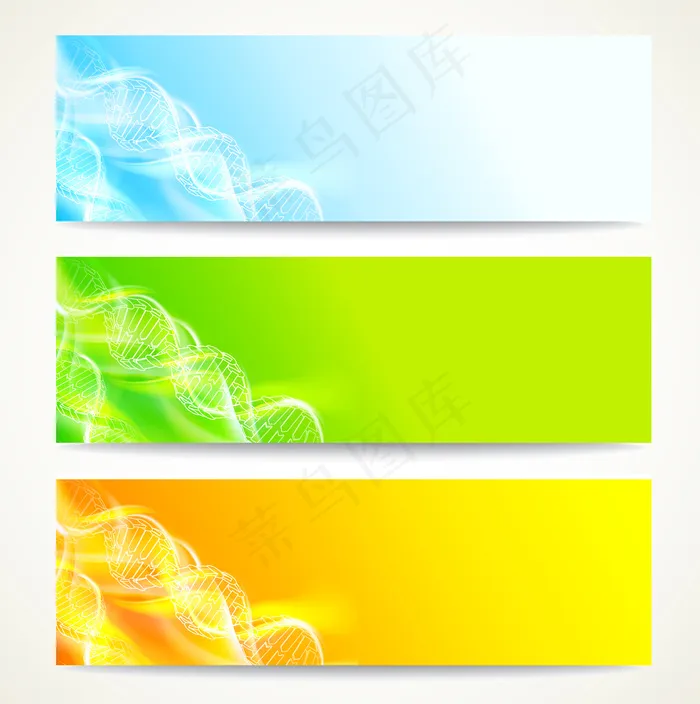 Dna横幅banner设置。eps,ai矢量模版下载