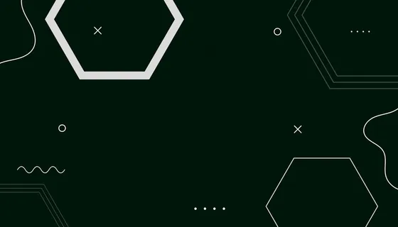 抽象几何六边形孟菲斯黑白背景