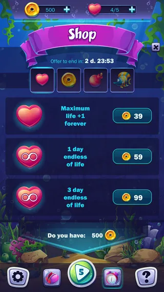 麻将鱼世界插画移动格式商店屏幕