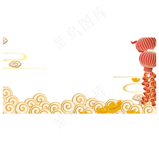 节日立体剪纸边框