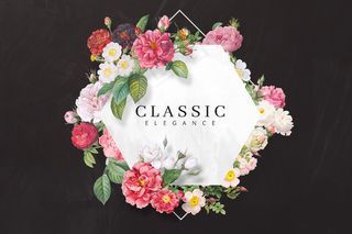 真实玫瑰旗帜banner模板