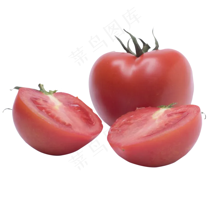 鲜红色的番茄(2000*2000px 300 dpi )