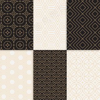 最小设计几何图案集合