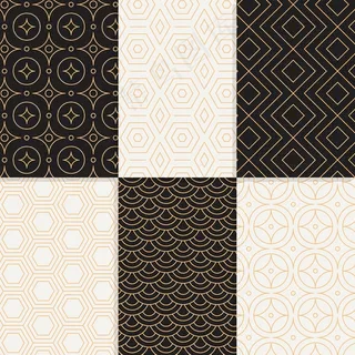 最小设计几何图案集合