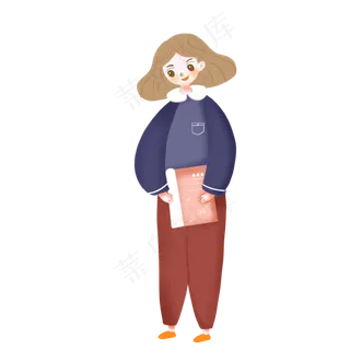 卡通教师节主题老师人物