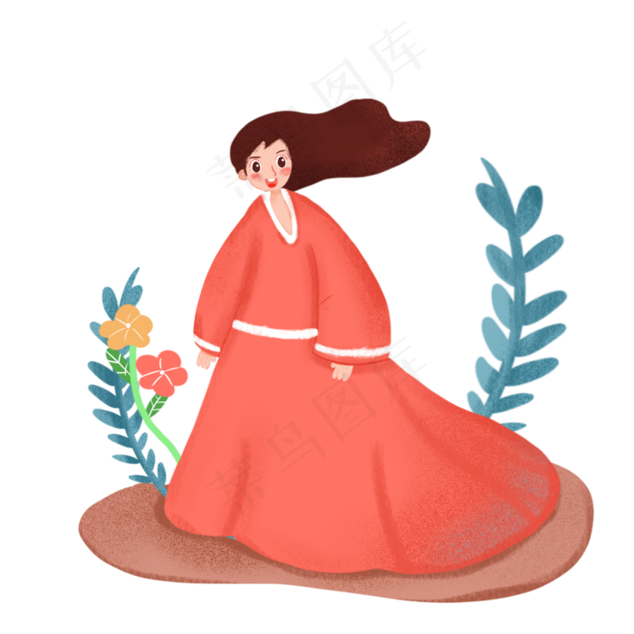 创意中秋节嫦娥人物