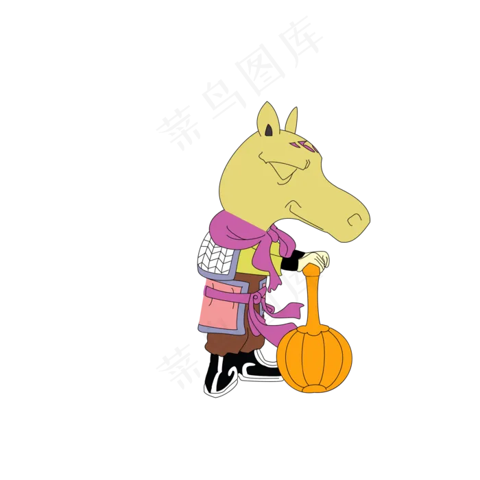 中元节鬼怪手绘矢量图(2000X2000(DPI:300))psd模版下载