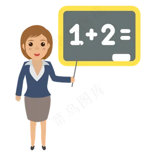 教师节多彩卡通风教师教课矢量节