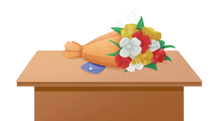 教师节鲜花贺卡卓子课桌(3545X1984(DPI:72))psd模版下载