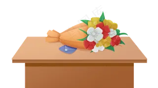 教师节鲜花贺卡卓子课桌