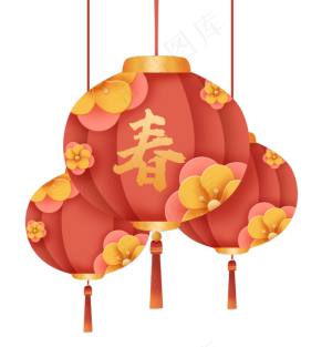 立体剪纸纸模灯笼