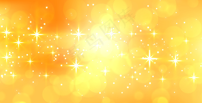 带文本空间的抽象闪亮黄色横幅banner