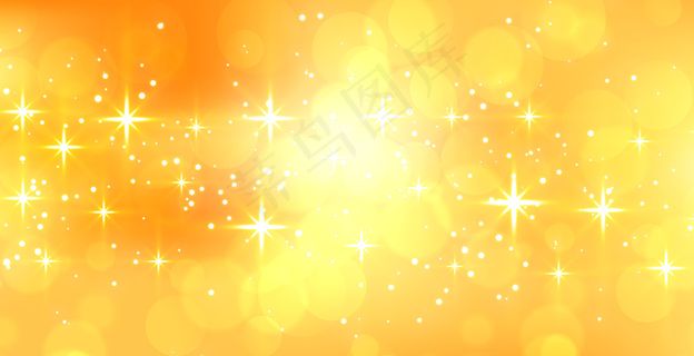 带文本空间的抽象闪亮黄色横幅banner