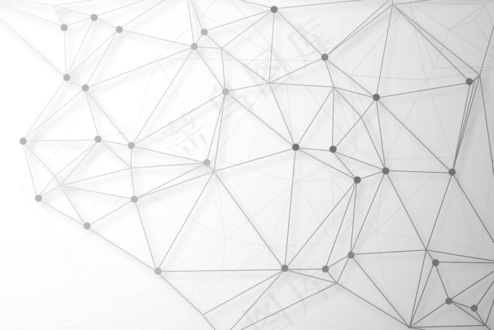 数字技术多边形连接概念背景eps,ai矢量模版下载