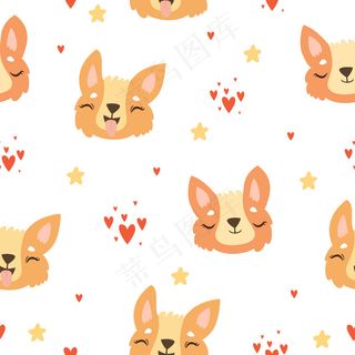 高尔基面无缝图案