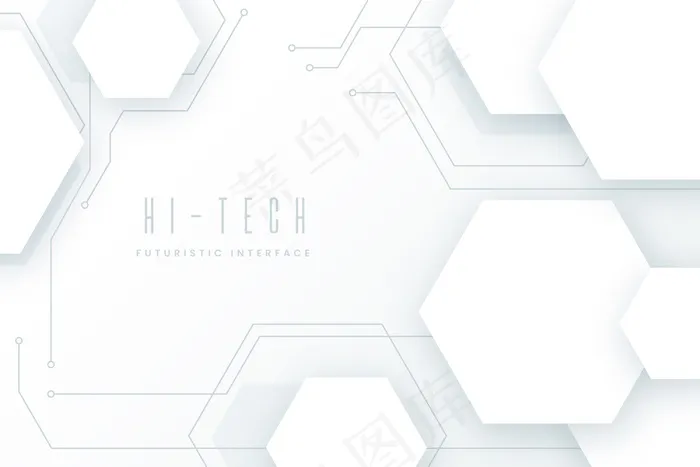 白色技术背景eps,ai矢量模版下载