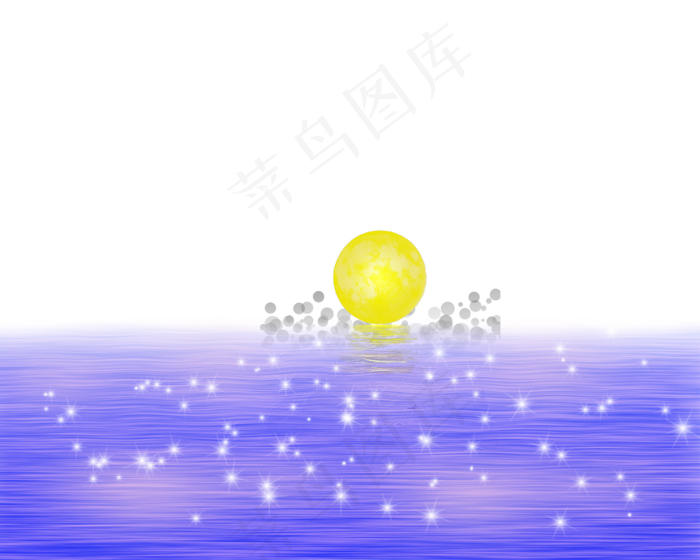 七夕夜晚星光湖面(2500X2000(DPI:300))psd模版下载