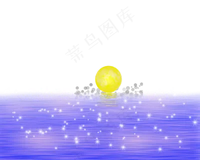 七夕夜晚星光湖面