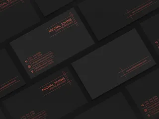 豪华名片模型样机