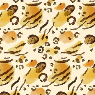 水彩画动物图案