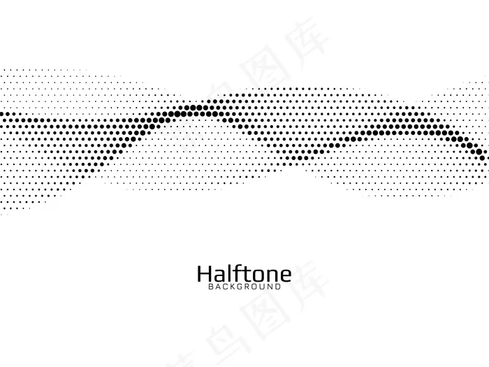 波浪式半色调设计背景eps,ai矢量模版下载