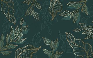 手绘线性雕刻花卉背景