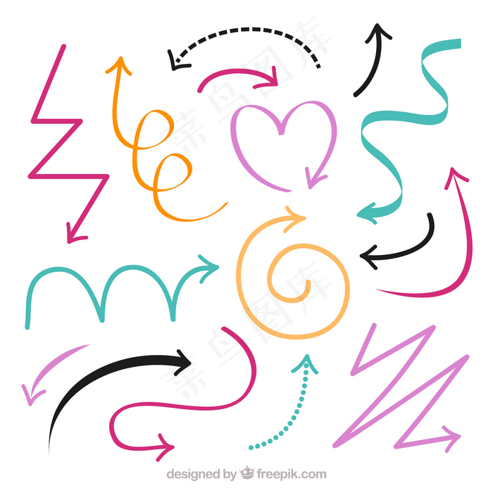 彩色箭头系列标志