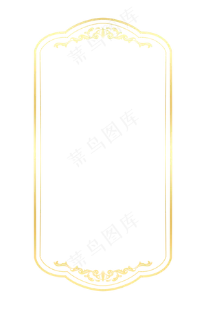 金色花纹边框