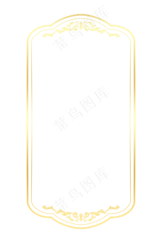 金色花纹边框