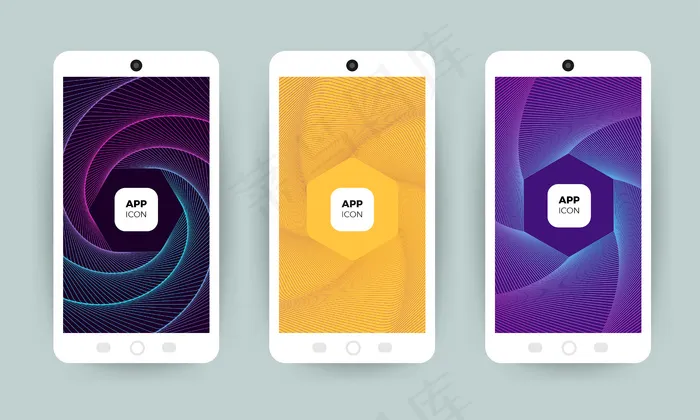 一套设计时尚的背景eps,ai矢量模版下载