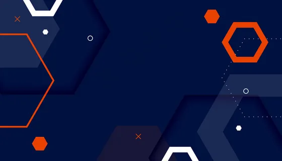 孟菲斯风格的抽象六边形背景