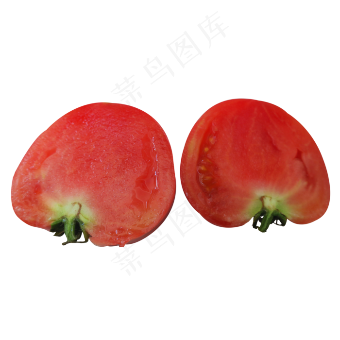 切开的红色西红柿