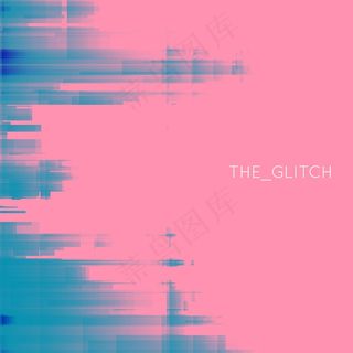 矢量故障背景。数字图像数据失真。