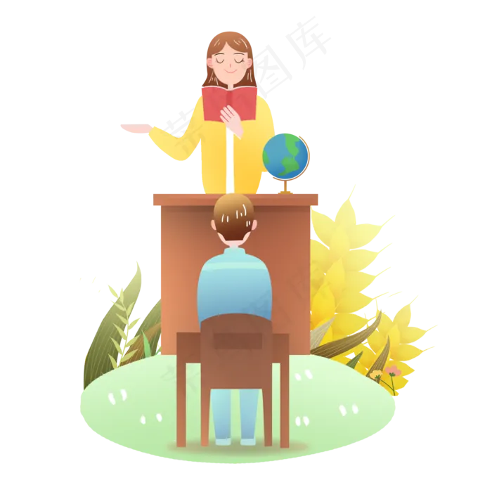 教师节老师上课学生素材(2000X2000(DPI:300))psd模版下载