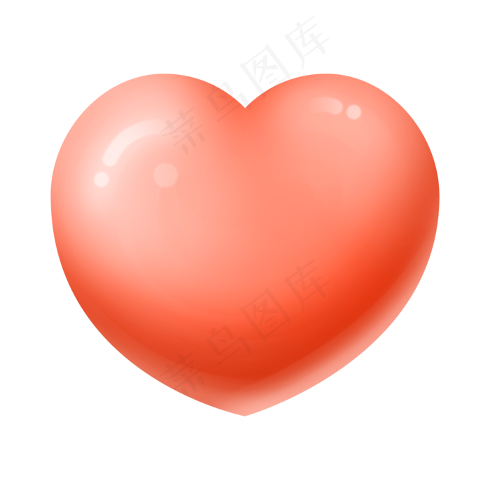 七夕情人节3D立体红色爱心