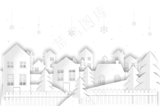 剪纸风冬季冬天立冬大雪