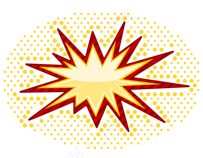 白色表面上的向量爆破