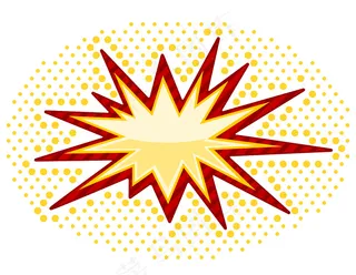 白色表面上的向量爆破