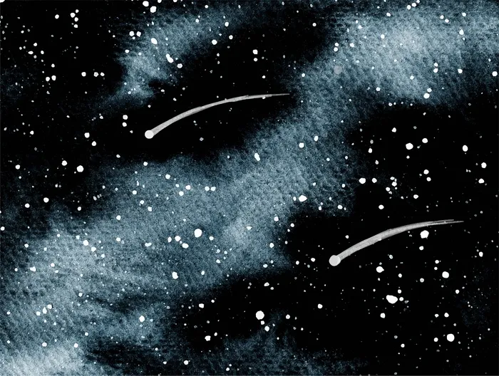 黑色深空与流星水彩背景eps,ai矢量模版下载